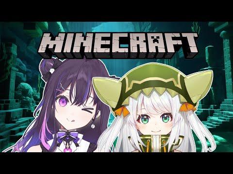 【Minecraft】go swim in water【#VSPOEN #Jira JisakiJisaki #Narin MikureMikure】