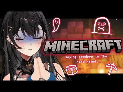 【MINECRAFT】SAYING GOODBYE TO THE HARD GRIND !【#VSPOEN #AryaKuroha】